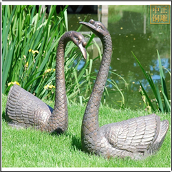 一對天鵝雕塑擺件 一對天鵝雕塑擺件