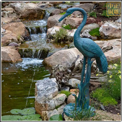 鑄銅關(guān)公 噴水景觀銅仙鶴雕塑