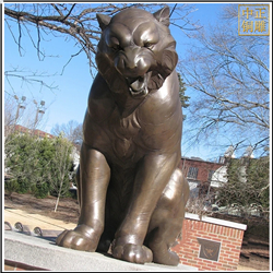 鑄銅關(guān)公 老虎銅雕塑鑄造廠
