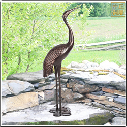 鑄銅關公 室外景觀仙鶴雕塑