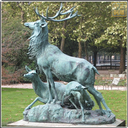 鑄銅關公 銅鹿鑄銅雕塑