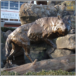 鑄銅關公 室外銅狼雕塑