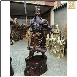 鑄銅關公 1.4米純銅關公雕塑