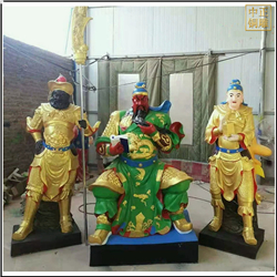 鑄銅關(guān)公 1.8米關(guān)公夜讀春秋雕塑