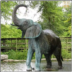 鑄銅關(guān)公 銅大象園林景觀雕塑