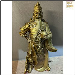 鑄銅關(guān)公 純銅關(guān)公雕塑像