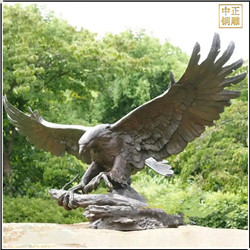 鑄銅關(guān)公 園林廣場雄鷹銅雕塑