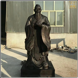 鑄銅關公 定做孔子人物雕像擺件