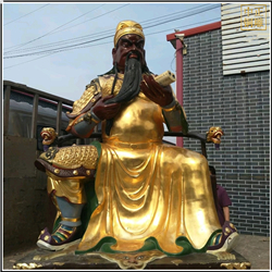 鑄銅關(guān)公 大型室外夜讀春秋關(guān)公銅雕像