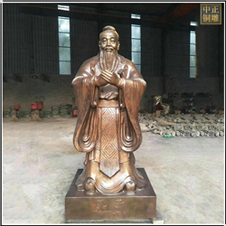 鑄銅關(guān)公 公園文化廣場(chǎng)孔子銅像
