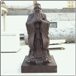 鑄銅關(guān)公 孔子雕塑定制
