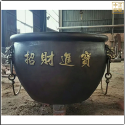 鑄銅關(guān)公 庭院銅缸定制