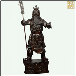 鑄銅關公 立刀關公銅雕塑鑄造