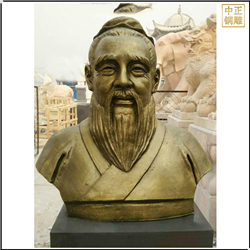 鑄銅關(guān)公 校園孔子半身像