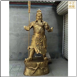 鑄銅關(guān)公 現(xiàn)貨供應(yīng)銅關(guān)公像