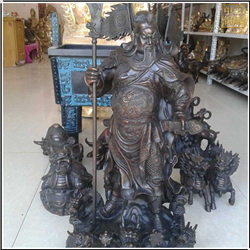 鑄銅關(guān)公 一米關(guān)公雕塑鑄造