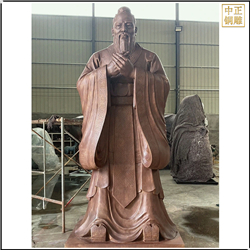 鑄銅關(guān)公 鑄銅古代孔子雕塑廠家