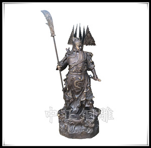 鑄銅九龍關公 鑄銅九龍關公