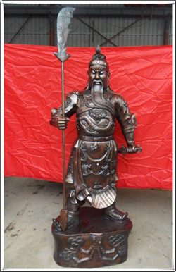 1米銅關公像 1米銅關公像