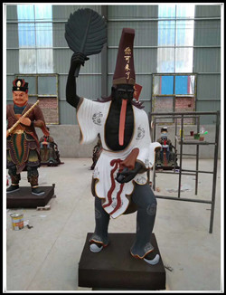 白無常雕塑|白無常銅雕 白無常雕塑|白無常銅雕