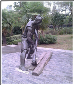 古代砍柴雕塑圖片 古代砍柴雕塑圖片