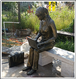 女孩工作雕塑批發(fā) 女孩工作雕塑批發(fā)