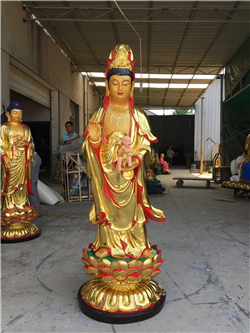 鑄銅觀音佛像雕塑 鑄銅觀音佛像雕塑