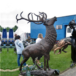 園林銅鹿鑄造廠家 園林銅鹿鑄造廠家