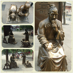 步行街雕塑百娃祝壽 步行街雕塑百娃祝壽