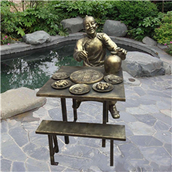 吃火鍋雕塑 吃火鍋雕塑