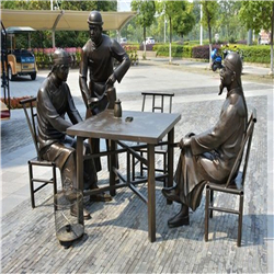 廣場飲食銅像 廣場飲食銅像