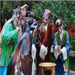 廣場玻璃鋼戲曲景觀小品 廣場玻璃鋼戲曲景觀小品