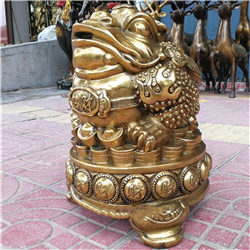 銅金蟾擺件現貨 銅金蟾擺件現貨