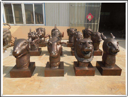 十二生肖銅雕塑 十二生肖銅雕塑